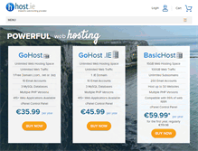 Tablet Screenshot of host.ie